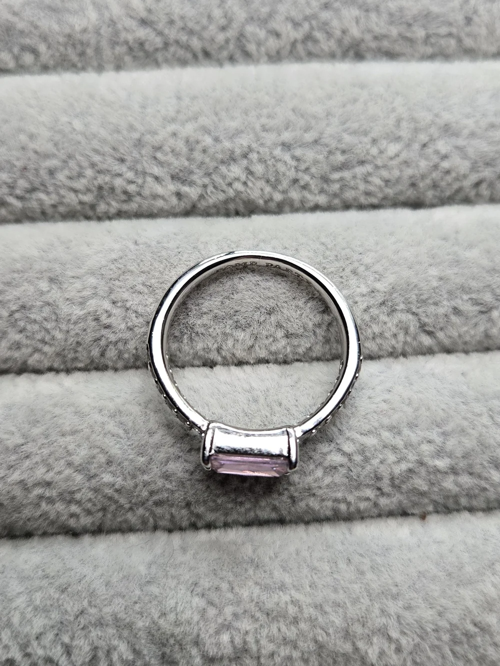 Size 6 Rose Quartz Cubic Zirconia Rhodium Plated Bomb Party I've Found My Passio